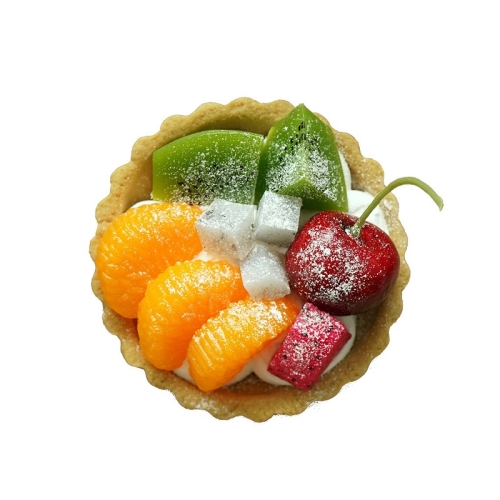 

Simulation Fruit Tarts Dessert Props Bakery Shop Window Photography Props, Large Cherry Orange