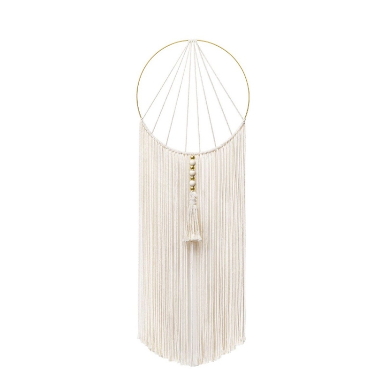 

Metal Loop Cotton Rope Woven Home Pendant Simple Bohemian Pendant(Picture 2)