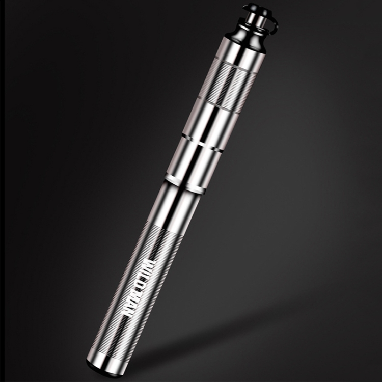 

WILD MAN GK9 Portable Bicycle Pump Mountain Bike American And French Mouth Universal Mini Pump, Colour: Silver(Long: 22.58 cm)