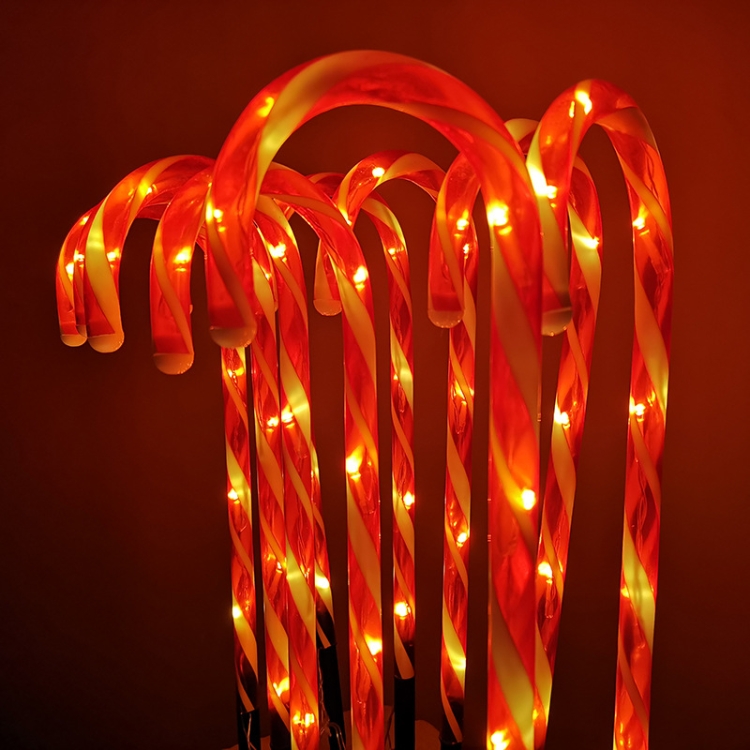

10 in 1 Christmas Cane Lights Holiday Indoor Garden Decoration Lights(AU Plug)