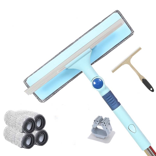 

Household Window Wiper Glass Wiper Telescopic Rod Scraper, Specification: Upgraded 5