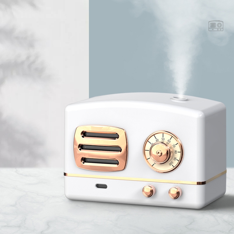 

Home Retro Humidifier Office Car Universal Personality Art Small Portable Air Humidifier(Feather White)