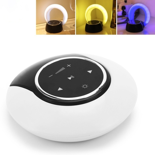 

6W ZT6088 Bluetooth Subwoofer Stereo Speaker LED Dimming Folding Touch Atmosphere Night Light(White Yellow Blue)