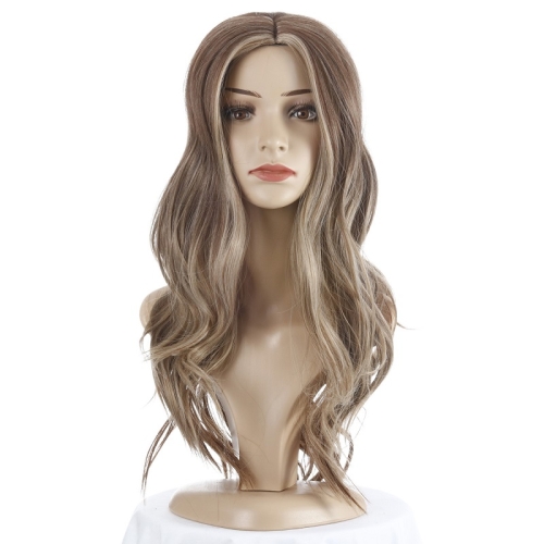 

Long Curly Wig Wome Mixed Color Chemical Fiber Headgear, Colour: Photo Color