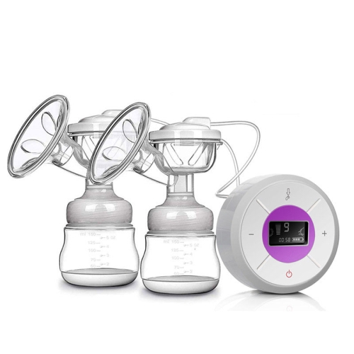

Bilateral Electric Breast Pump Rechargeable Breast Pump Maternity Breast Pump(Purple)
