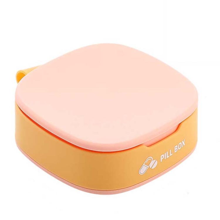 

3 PCS Portable Flip Pill Box Sealed Environmental Protection Pill Box Mini Pill Box(Pink)
