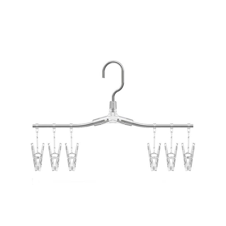 

2 PCS Aluminum Alloy Hanger Household Pants Rack Seamless Non-Slip Clothing Support, Style: Small Clothes Hangers