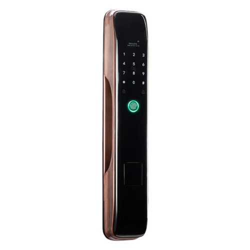

Smart Wifi Anti-Theft Fingerprint Password Lock Mobile Phone Remote Control Electronic Door Lock Magnetic Card Lock, Specification: SM-SL808 Automatic Bronze