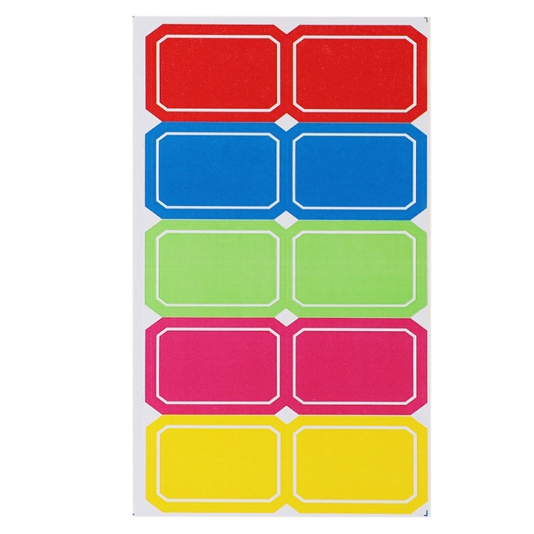 

2 PCS Color Sticker Price Tag Name Stickers Notes(CY7050/20 Sheets)