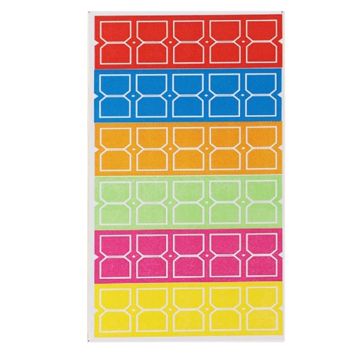 

2 PCS Color Sticker Price Tag Name Stickers Notes(CY7058/20 Sheets)