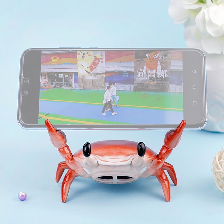 

JCZN-010 Weightlifting Crab Mobile Phone Stand Desktop Bluetooth Speaker Pen Holder Eye Stand Lazy Mobile Phone Stand(Red)