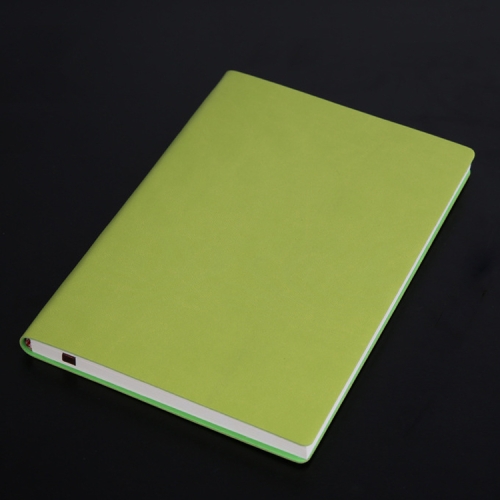 

3 PCS Notebook Student Notepad Diary Book Business Record Book PU Notebook, Cover color: A5 Plain Weave Green