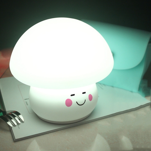 

Silicone Colorful Mushroom Night Light Bedside Sleeping Table Lamp, Power source: 0.8W(Adorable Mushroom)