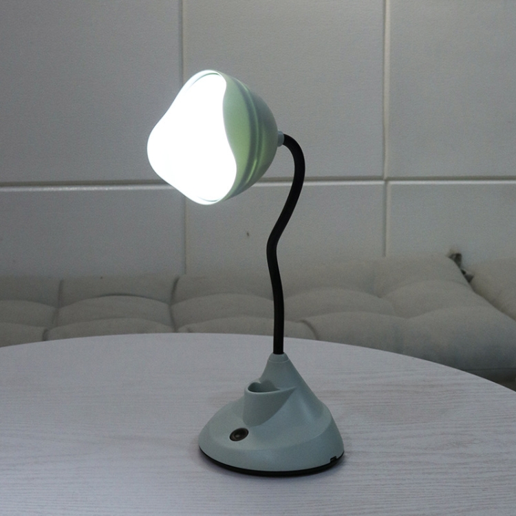 

FY7712 USB Reading Desk Lamp Dormitory Bedside Energy-Saving Night Light with Pen Holder(Light Blue)