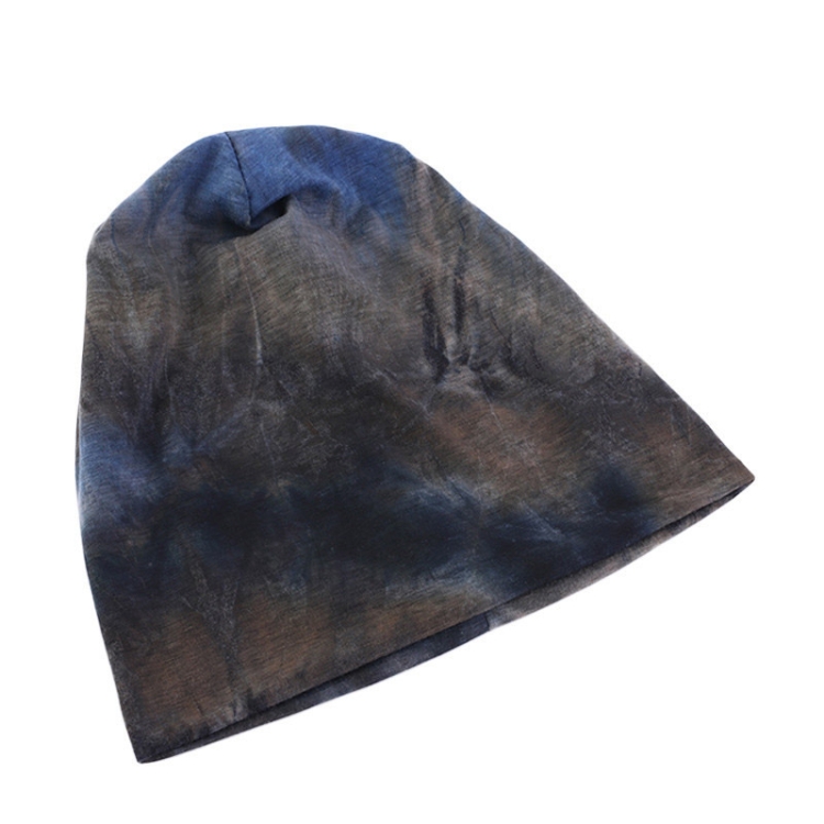 

3 PCS TTM-128 Cotton Soft Tie-Dye Pullover Cap Pile Pocket Cap Ladies Confinement Cap Ear Protection Cap, Size: One Size(Navy)