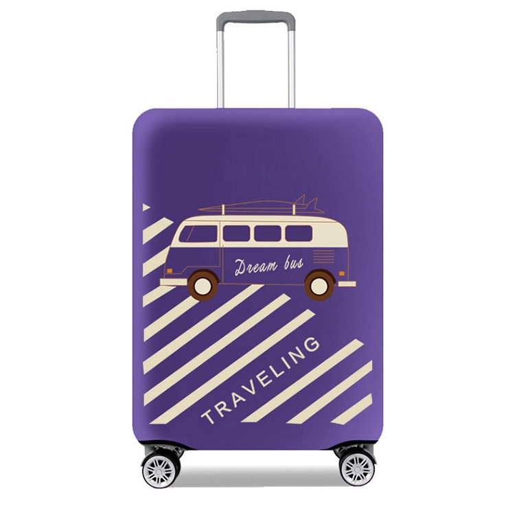 

Thicken And Wear-Resistant Luggage Dustproof Elastic Protective Cover, Colour: Purple M
