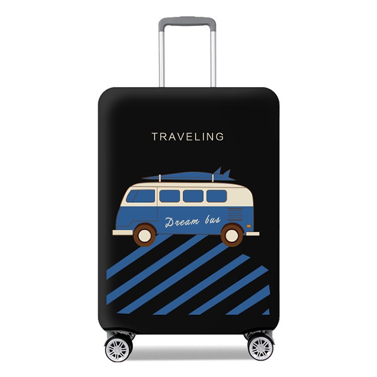 

Thicken And Wear-Resistant Luggage Dustproof Elastic Protective Cover, Colour: Black XL