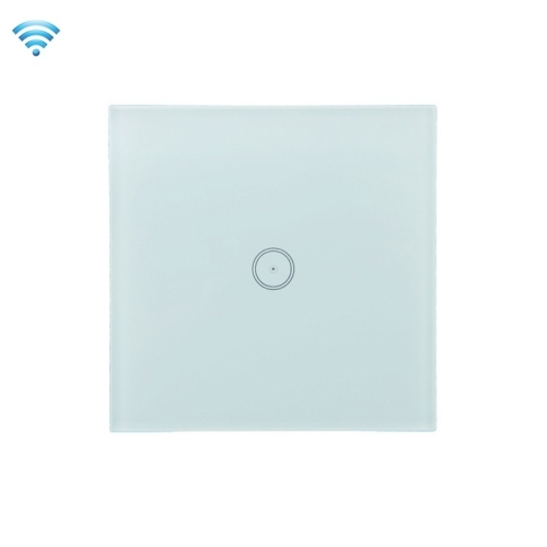 

Wifi Wall Touch Panel Switch Voice Control Mobile Phone Remote Control, Model: White 1 Gang (Single Firewire Zigbee)