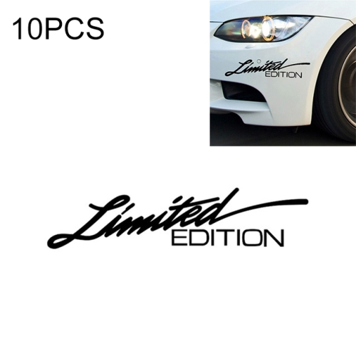 

10 PCS YJZT LIMITED EDITION Creative Vinyl Car Window Sticker Car-styling Decal Size:16CMx3.8CM