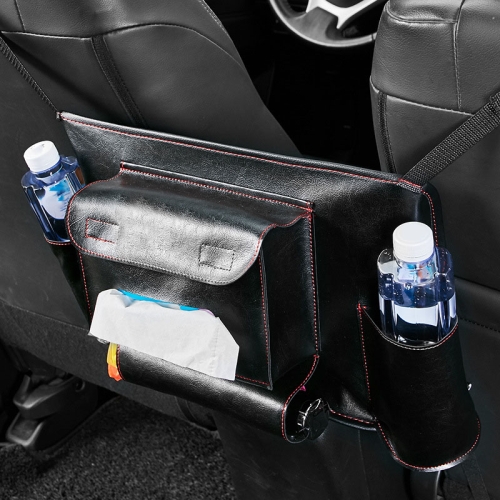 

Car Seat Storage Net Pocket Car Storage Bag Multi-Function Suspended Storage Bag, Colour: Upgrade Black Red Line