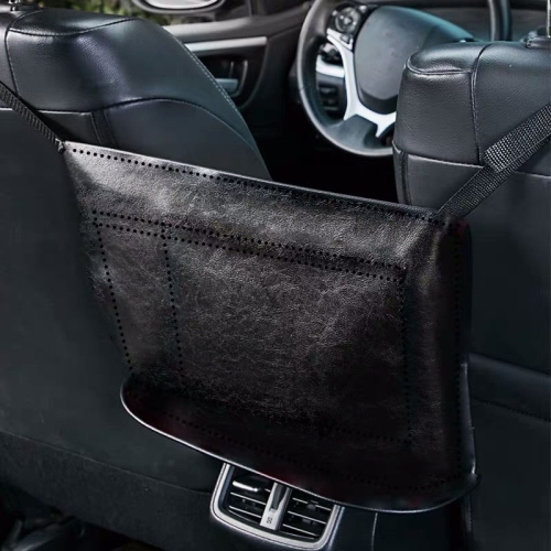 

Car Seat Storage Net Pocket Car Storage Bag Multi-Function Suspended Storage Bag, Colour: Simple Black of Black Line