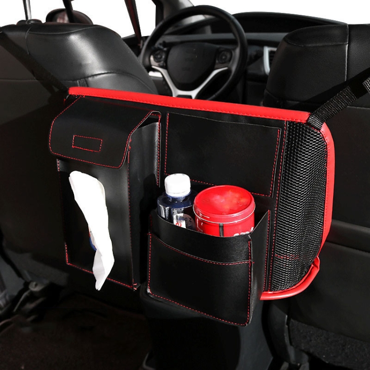 

Car Seat Storage Net Pocket Car Storage Bag Multi-Function Suspended Storage Bag, Colour: Thickening upgrade model [red]
