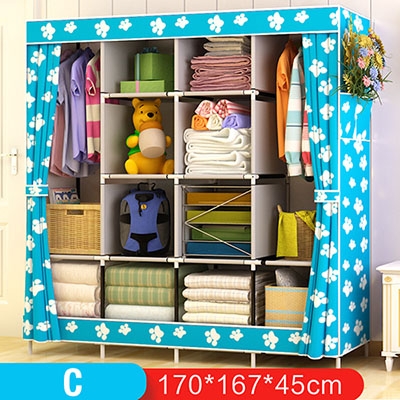 Sunsky Multi Function Wardrobe Fabric Folding Cloth Storage