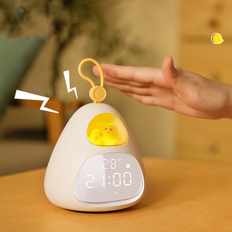 

Bird Nest Electronic Alarm Clock Bedroom Bedside Wake Up Lamp