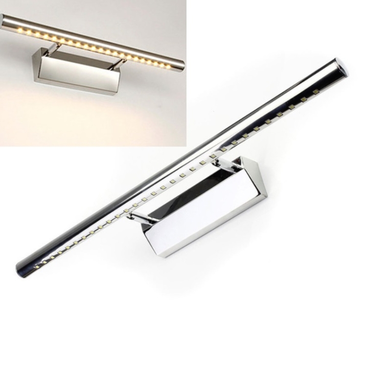 

5W LED Wall Lamp Stainless Steel Bathroom Mirror Light, Model:40CM With Switch(Warm Light)