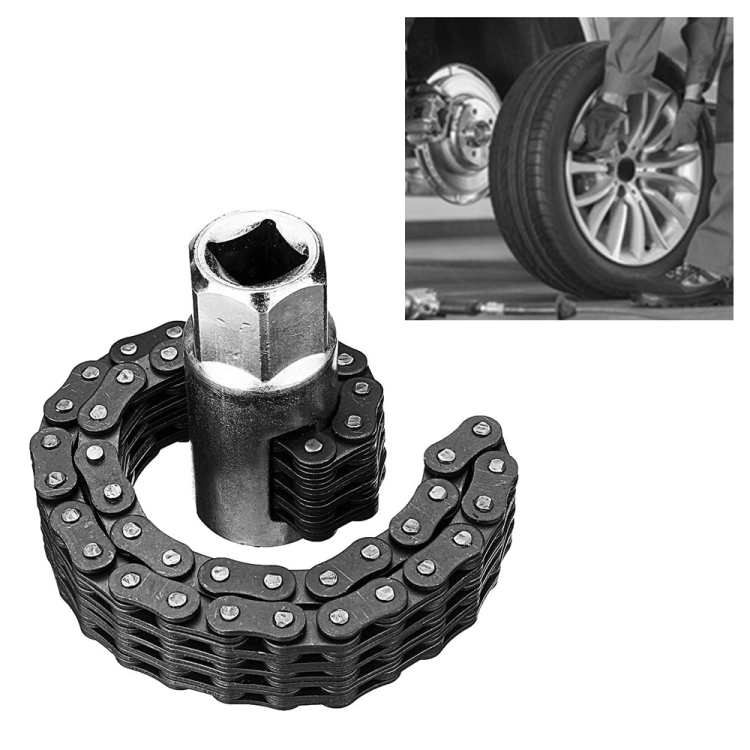

Oil Filter Chain Wrench Spanner Remover Adjustable Auto Repair Tool (44 Sections)