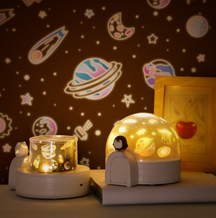 

Aurora Igloo Star Projector Lamp 3D Starry Sky LED Night Light USB Powered (Penguin)