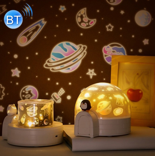 

Aurora Igloo Star Projector Lamp 3D Starry Sky LED Night Light Bluetooth Remote Control (Penguin)