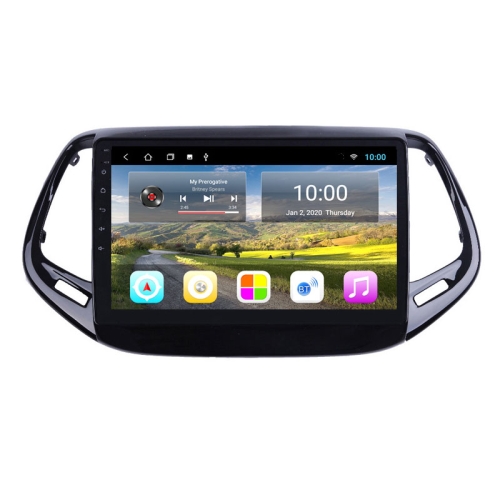 

Navigation Car GPS Navigator Central Control Large Screen Machine Suitable For Jeep Compass 17-18 Types, Specification:2G+32G