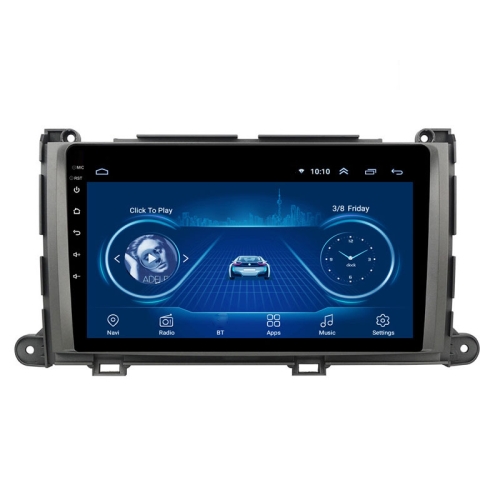 

Android Large Screen DVD GPS Navigator Suitable For Toyota Sienna 10-14, Specification:1G+16G