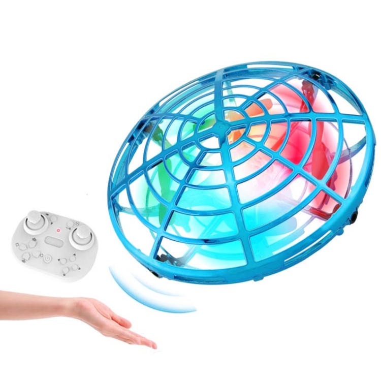 

Colorful Lights 5 Induction Quadcopter UFO Mini Drone, Colour: Blue + Remote Control