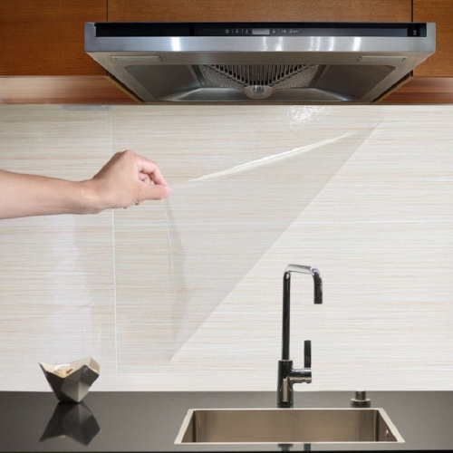 

5 PCS Kitchen Tile Oil-Proof Wallpaper Stovetop Waterproof Transparent Wallpaper