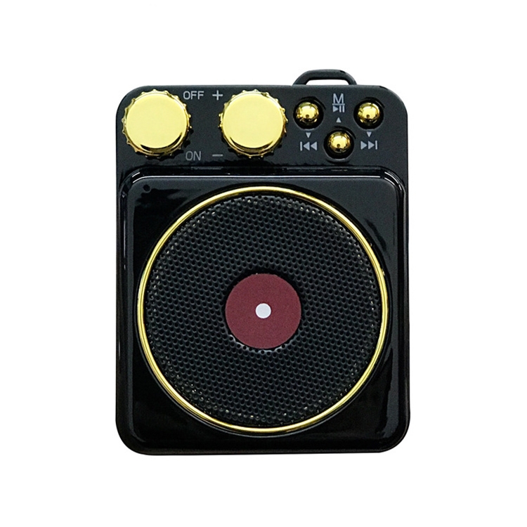 

T10 Wireless Smart Radio Bass Card Mobile Phone Mini Speaker(Black)