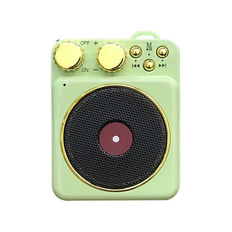 

T10 Wireless Smart Radio Bass Card Mobile Phone Mini Speaker(Green)