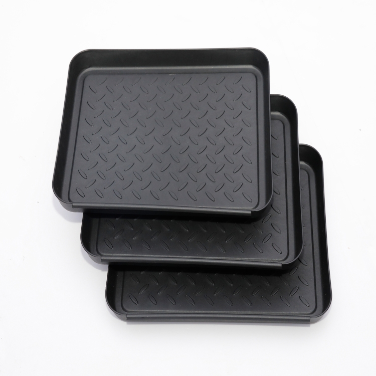 

3 PCS Plastic Multi-Function Tray Shoe Tray Pet Feeding Tray