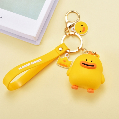 

ICARER FAMILY Short Couple Keychain Lanyard Pendant Bag Pendant Gift Doll, Colour: Duck (Sun)