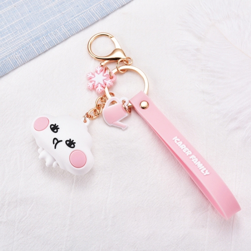 

ICARER FAMILY Short Couple Keychain Lanyard Pendant Bag Pendant Gift Doll, Colour: Cloud (Mercury)