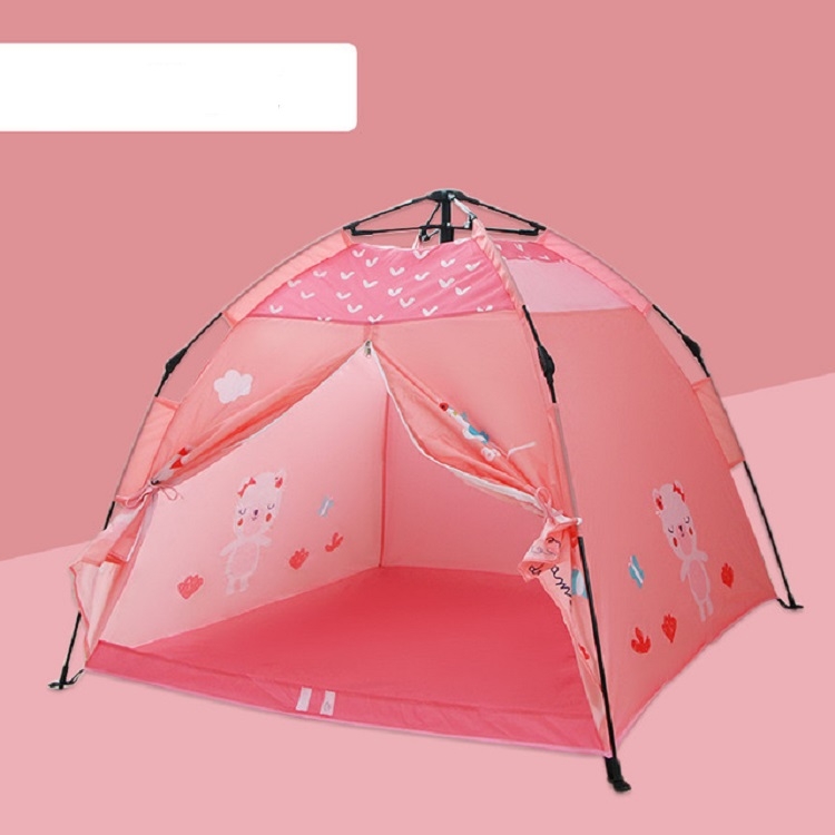 

Children Foldable Indoor and Outdoor Dual-purpose Tent(Pink)