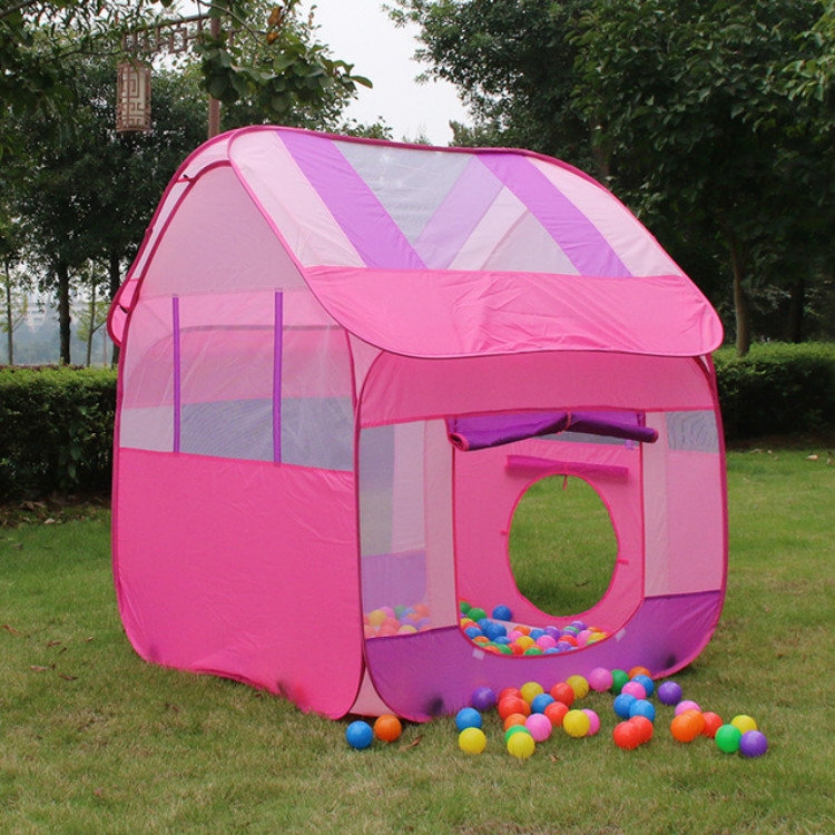 

Children Toy House Yurt Game Tent Automatically Pops Up and Folds(Pink)