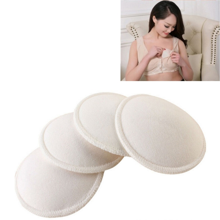 

4 PCS Washable Pregnant Women Thick Three-dimensional Cotton Anti-overflow Nursing Bra Breast Pad