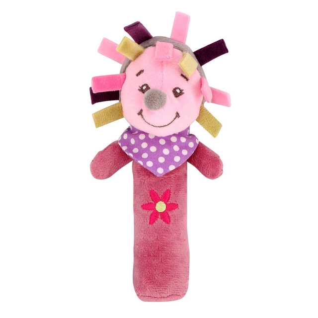 

Cartoon Animal Hand Bell Rattle Interactive Toy Child Comfort Hand Grabbing Soft Plush Baby Toy(Hedgehog)