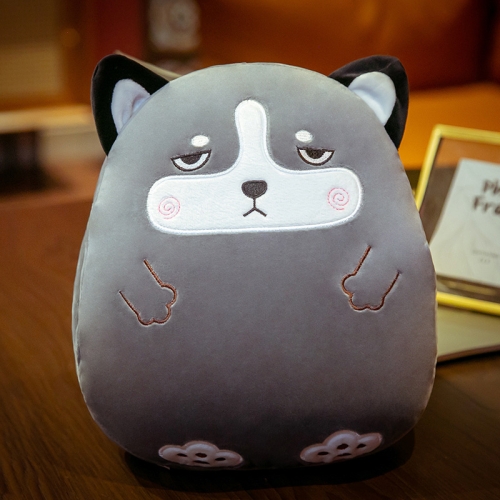 

Cartoon Pillow Warm Hand Covering Animal Fruit Doll Girlfriend Gift, Height: 30cm(Husky )