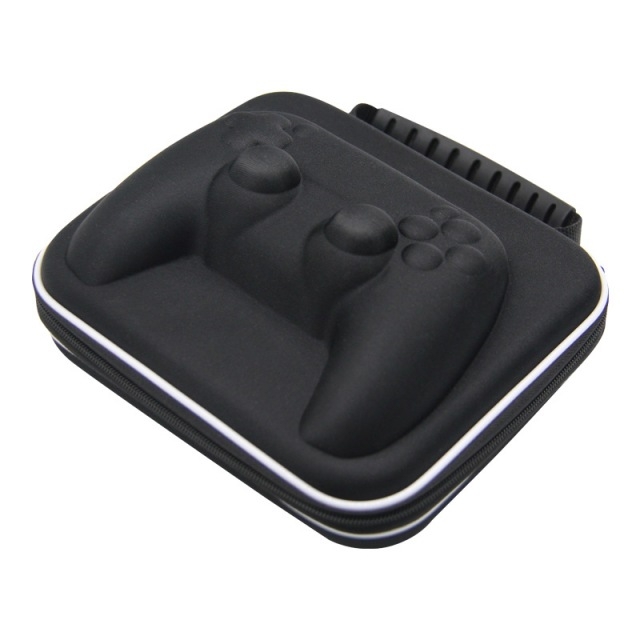 

2 PCS Game Handle Storage Bag Portable Hard Shell Bag For PS5(Square Bag)