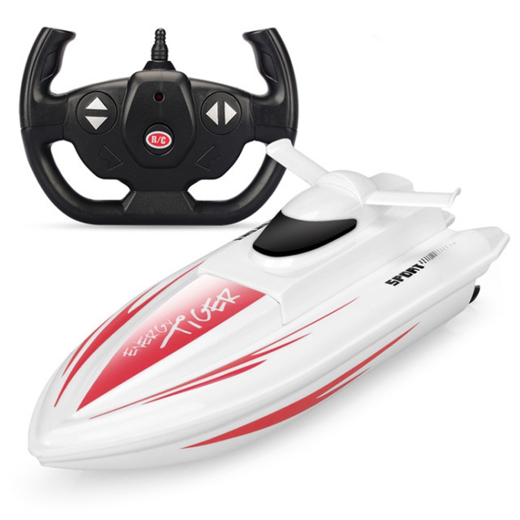 

Energy Tiger NO.1 2.4G Remote Control Boat Model 4 Channel Dual Motor Remote Control Speed Boat(Red)