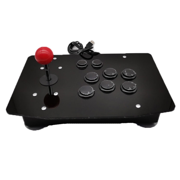 

PC Fighting TV Set-Top Box Long Pole Arcade Game Joystick For PS3 And Android Smartphones, Product color: PC Version (Black)
