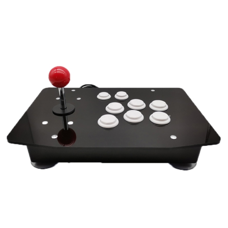 

PC Fighting TV Set-Top Box Long Pole Arcade Game Joystick For PS3 And Android Smartphones, Product color: PC Version (White)
